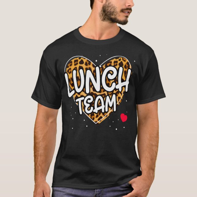 Camiseta Lunch Team Group Leopard Mating School Spirit Da (Anverso)