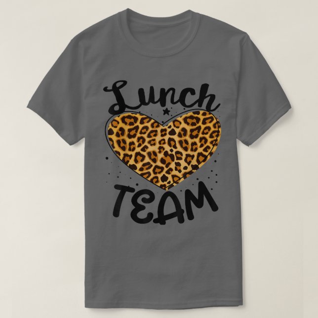 Camiseta Lunch Team Group Leopard Mating School Spirit Da (Diseño del anverso)