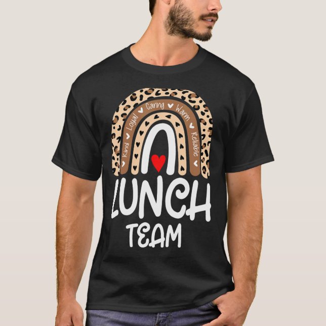 Camiseta Lunch Team Group Leopard Mating School Spirit Da (Anverso)