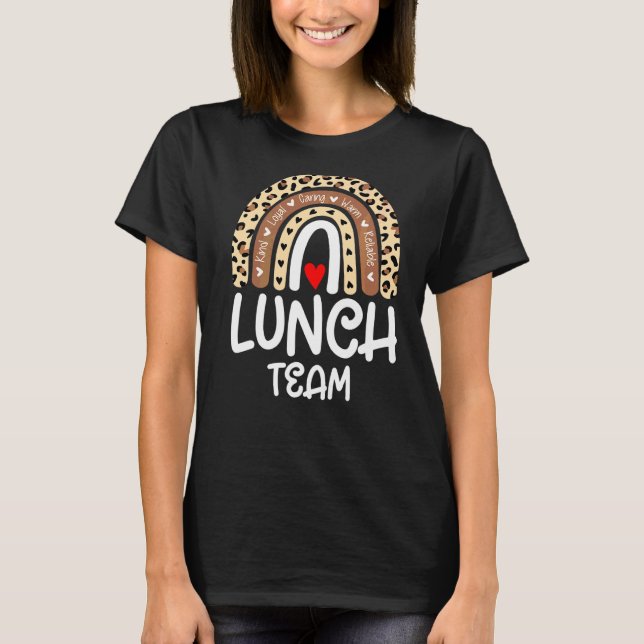 Camiseta Lunch Team Group Leopard Mating School Spirit Da (Anverso)