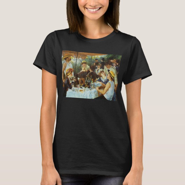Camiseta Luncheon del Fiesta de Boating por Pierre Renoir (Anverso)