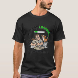 Camiseta Lunes Cargando Perro Papá Café Humor Divertido Ofi