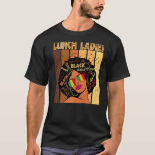 Camiseta Lunes Damas Afro-Afroamericanas Negro