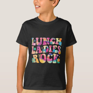 Camiseta Lunes Damas Rock Tie Dye Cafetería Crew Groovy La