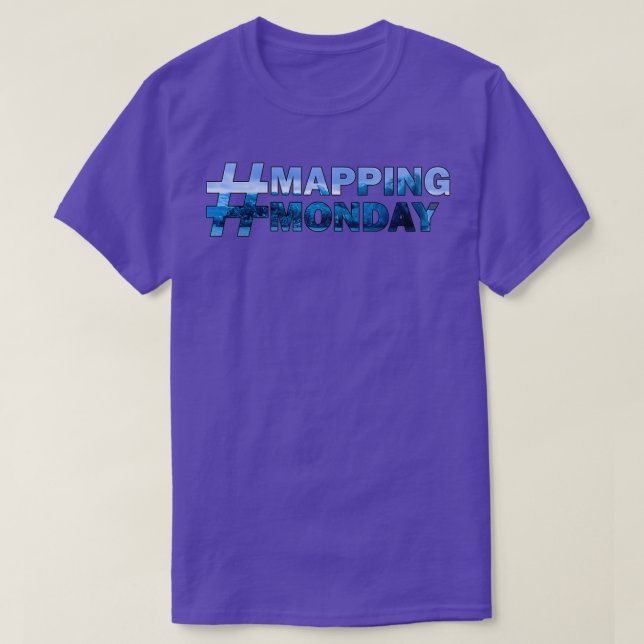 Camiseta Lunes de mapeo (Diseño del anverso)