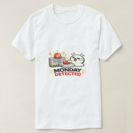 Camiseta Lunes Detectado - Alarma de Personaje Divertido Ca