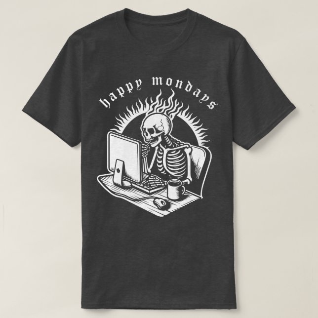 Camiseta lunes feliz (Diseño del anverso)