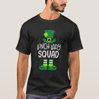 Camiseta Lunes Lady Squad St Patricks Day Funny Leprechaun