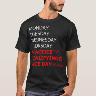 Camiseta Lunes Martes Jueves Práctica Raza Calificada D