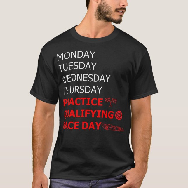 Camiseta Lunes Martes Jueves Práctica Raza Calificada D (Anverso)