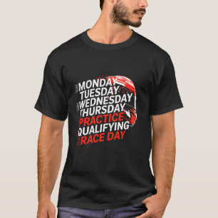 Camiseta lunes martes miércoles jueves Práctica Calificar