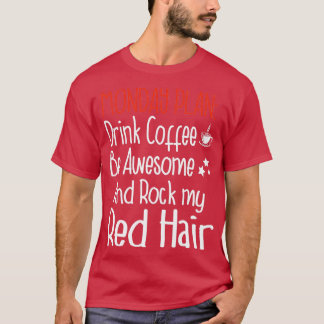 Camiseta Lunes Plan Café Redhair Redhead Ginger