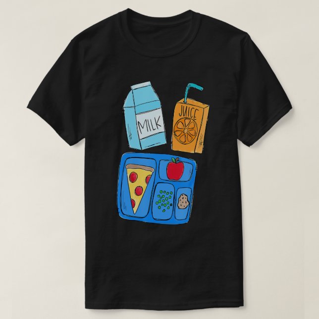 Camiseta Lunes Señora Cafetería Trabajadora Gran Escuela Ho (Diseño del anverso)