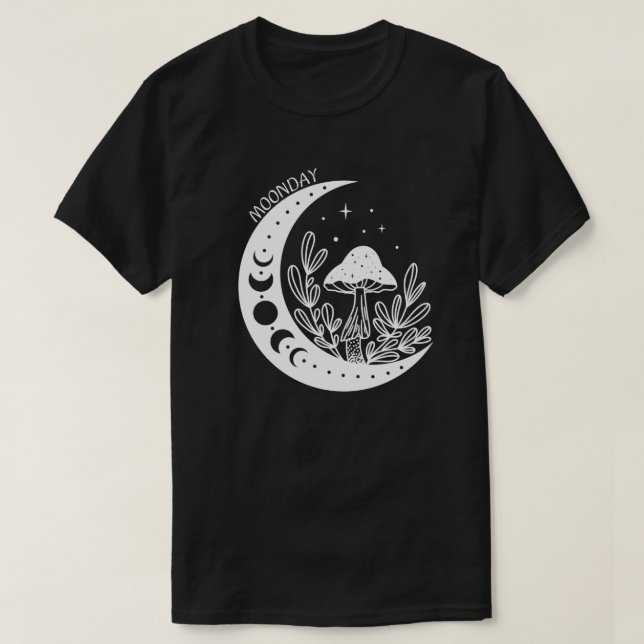 Camiseta Lunes y setas (Diseño del anverso)