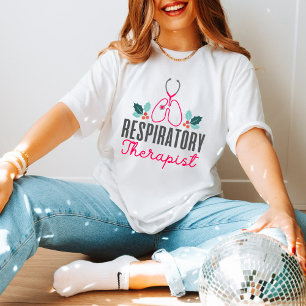 Camiseta Lung Design: Respiratory Therapist Christmas Tee