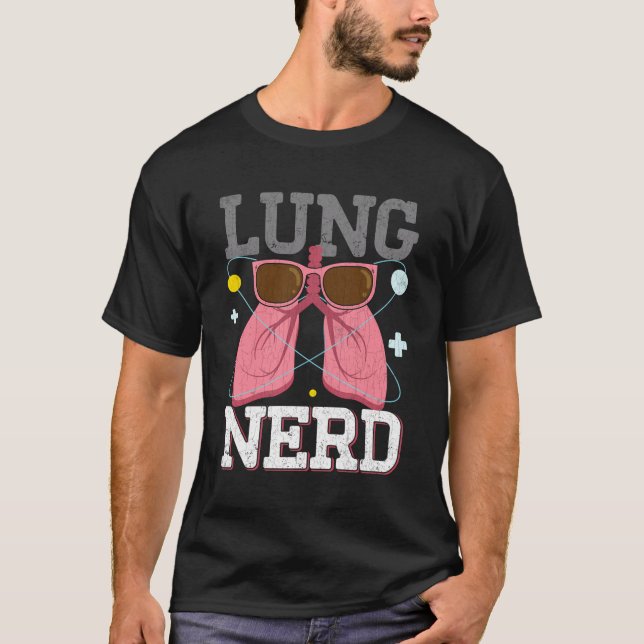 Camiseta Lung Nerd Asthma Awareness Mes Soporte Gray Ribb (Anverso)