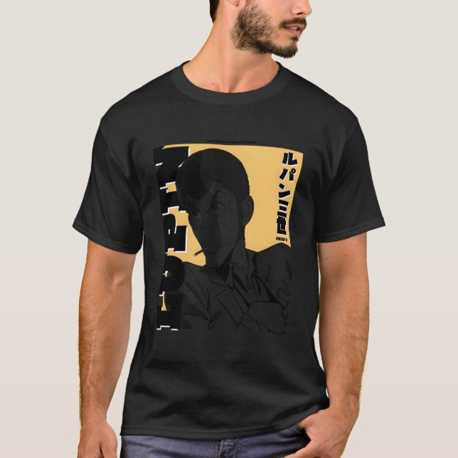 Camiseta Lupin 3ª Edición De Fondo Amarillo (Anverso)