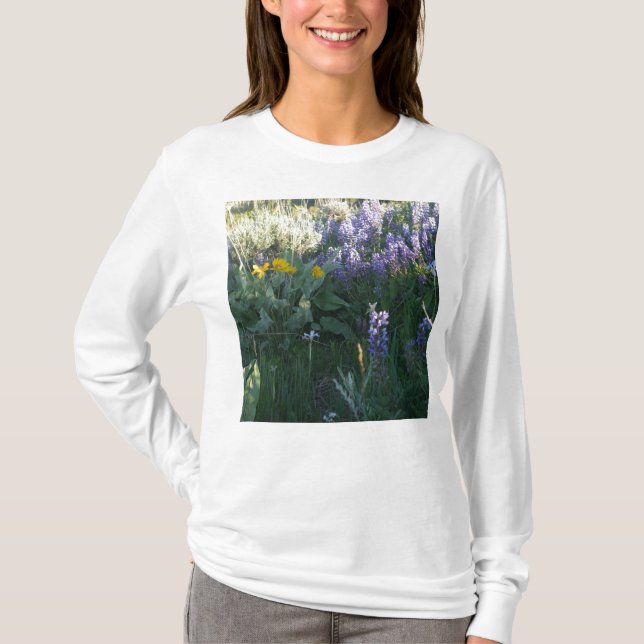 Camiseta Lupine de la montaña rocosa (Anverso)