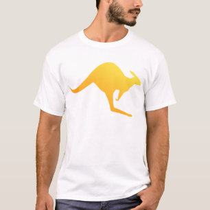 Camiseta Lupulización australiana anaranjada del canguro d