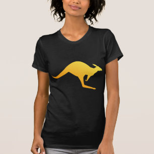 Camiseta Lupulización australiana anaranjada del canguro de