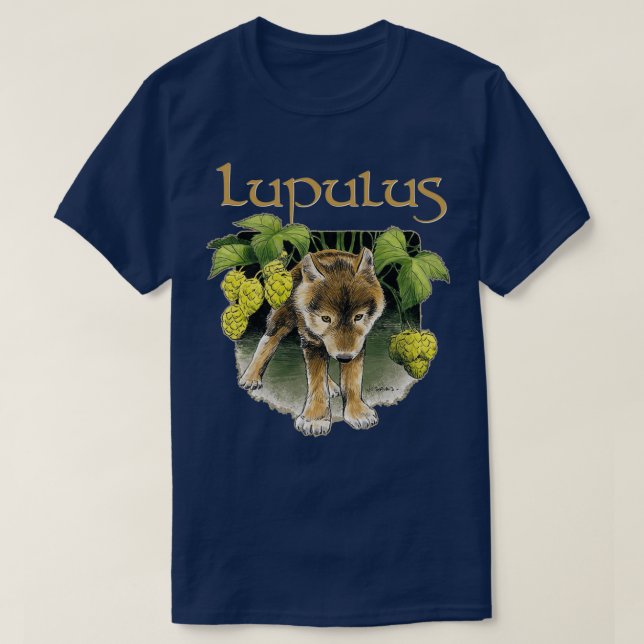 Camiseta Lupulus beer merch (Diseño del anverso)