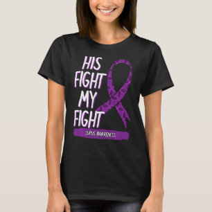 Camiseta Lupus Awareness Fight Sle Butterfly Purple Ribbon
