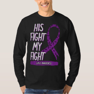 Camiseta Lupus Awareness Fight Sle Butterfly Purple Ribbon