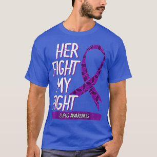 Camiseta Lupus Awareness Fight SLE Cinta Púrpura Mariposa