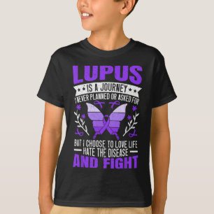 Camiseta Lupus Awareness Mariposa Wear Purple SLE Autoimmu