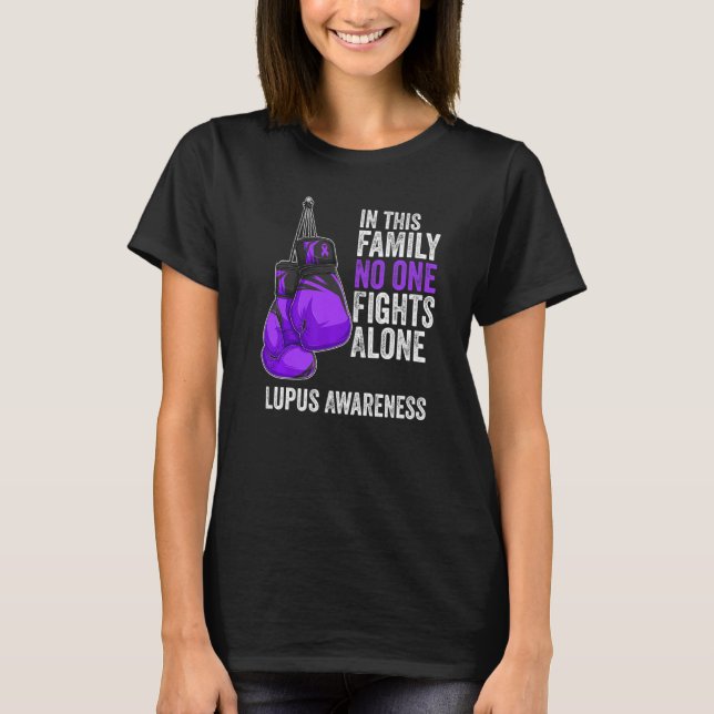 Camiseta Lupus Awareness Month Gloves Purple Ribbon (Anverso)