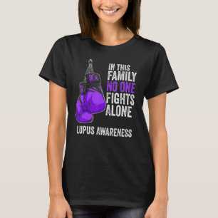 Camiseta Lupus Awareness Month Guantes Cinta Púrpura