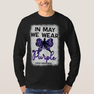 Camiseta Lupus Awareness Spoonie En Mayo Usamos Morado Butt