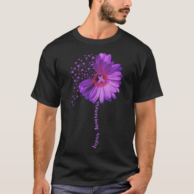 Camiseta Lupus Awareness Sunflower Ribbon (Anverso)