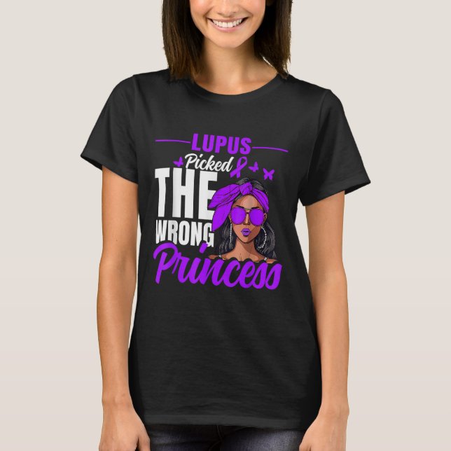 Camiseta Lupus Cked The Wrong Princess - Warrior Lupus Awar (Anverso)