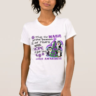 Camiseta Lupus de los pingüinos del navidad