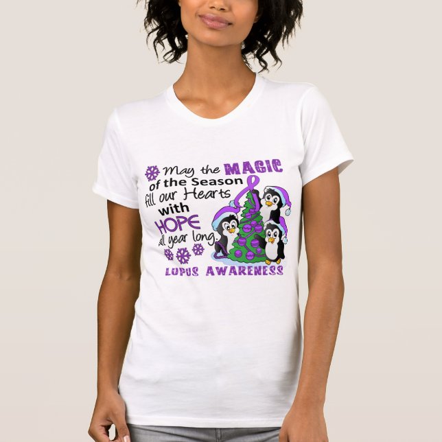 Camiseta Lupus de los pingüinos del navidad (Anverso)