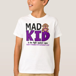 Camiseta Lupus enojado del niño
