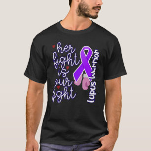 Camiseta Lupus Guerrero Su Lucha Es Nuestro Lupus Púrpura