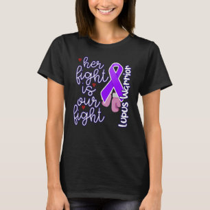 Camiseta Lupus Guerrero Su Lucha Es Nuestro Lupus Púrpura