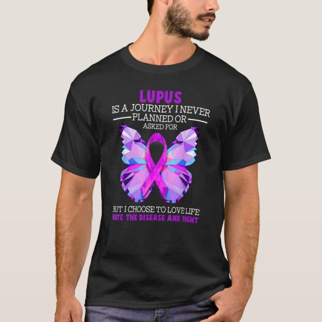 Camiseta lupus mariposa es un guerrero fuerte (Anverso)