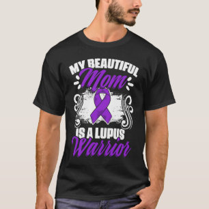 Camiseta Lupus Mom Warrior Lupus Lupus Purple Ribbon Lupus