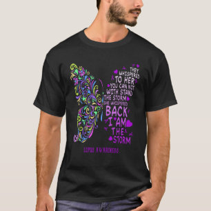 Camiseta lupus púrpura soy la mariposa guerrera de la torme