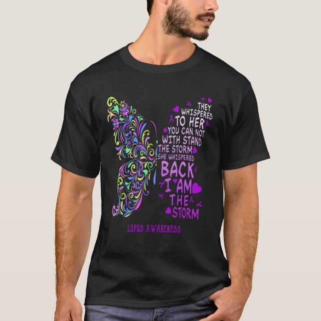 Camiseta lupus púrpura soy la mariposa guerrera de la torme (Anverso)
