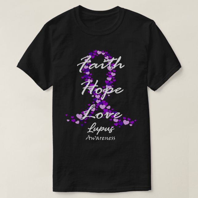 Camiseta Lupus Sensibilización Fe Esperanza Amar La Esperan (Diseño del anverso)