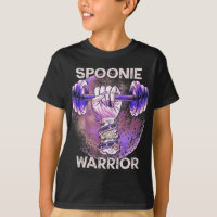 Lupus Spoonie Warrior Barbell Puño Púrpura Fuerte