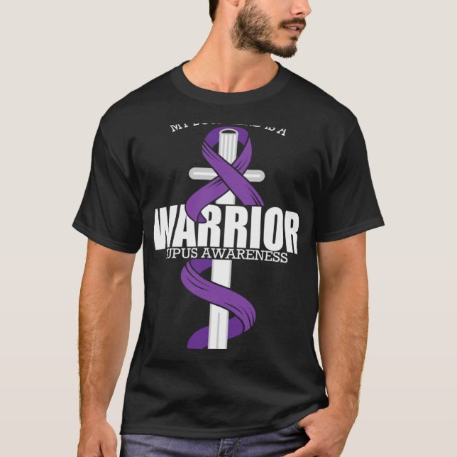 Camiseta Lupus Warrior Boyfriend Lupus Awareness (Anverso)