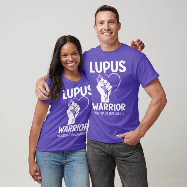 Camiseta LUPUS WARRIOR Cinta Púrpura Sensibilización (Unisexo)