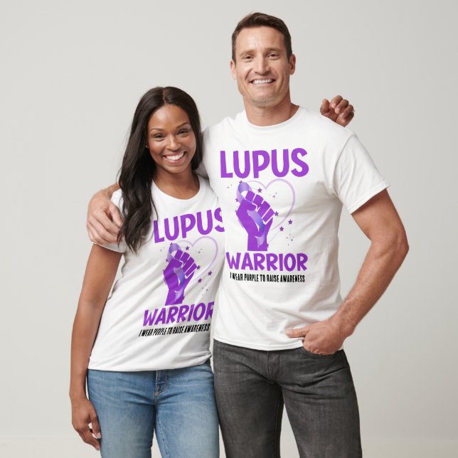 Camiseta LUPUS WARRIOR Cinta Púrpura Sensibilización (Unisexo)