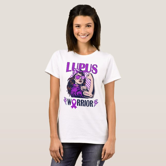 Camiseta Lupus Warrior cree y lucha (Anverso completo)