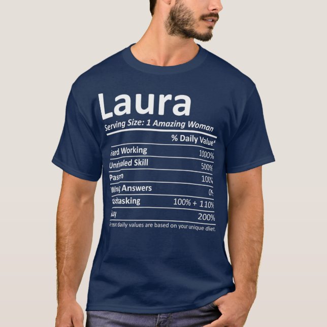 Camiseta LURA Nutrición Nombre personalizado Gracioso Regal (Anverso)